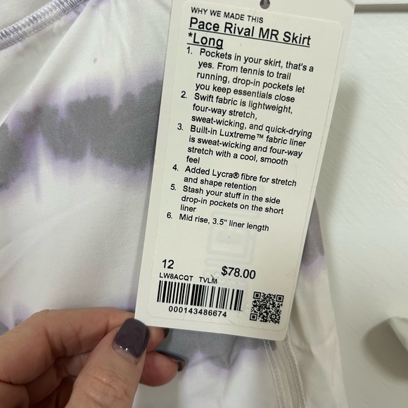 Lululemon pace rival skirt ( long) - Picture 4 of 5